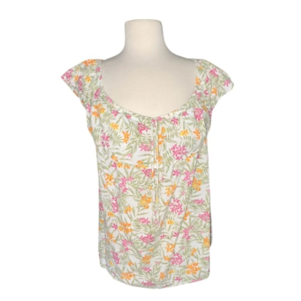 Style Co Sleeveless Plus Size Floral On or Off the Shoulder Top
